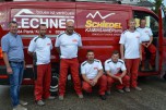 Unser engagiertes Team in der Kaminsanierung mit Rauchfankehrermeister Johann Waschl, Arnold Hauer, Franz Hager, Mario Niedzballa, Martin Schüller, Andreas Jamy und Stanislaw Leszko