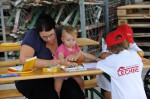 in der Malecke auf der Kinderbaustelle