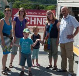 die beiden Töchter unseres Bauleiters Manfred Zellhofer mit ihren Kindern bei der Kinderbaustelle im Zuge des Kindersommers 2015