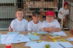 Auch die Malecke war sehr beliebt auf der Kinderbaustelle bei Baufirma Lechner