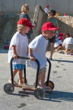 Auch die verschiedenen Geräte machten Spaß bei der Kinderbaustelle der Baufirma Lechner