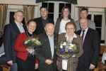 Familie Lechner sen jun mit Michael und Johann Waschl Blumen