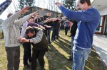 Outdoorübung beim Team-Seminar