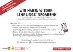 Der Lehrlings-Infoabend der Baufirma Lechner aus Plank am Kamp findet am Donnerstag, 3.11.2022 um 18.00 Uhr statt.