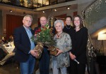 Ludmilla FRIEDRICH, Reinigungsfachkraft und unsere treue Seele wurde in die wohlverdiente Pension verabschiedet. Am Foto von links nach rechts: Der Firmenchef Baumeister DI (FH) Christian Lechner, Baumeister Ing. Hermann Lechner, die geehrte Mitarbeiterin Ludmilla FRIEDRICH, Christine Lechner und Daniela Weiker