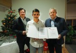 Nico Hinterleitner, Facharbeiter Hochbau, wurde für 5 Jahre geehrt.
