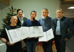 Die erfahrenen und kompetenten Mitarbeiter im Fassadenbereich Gottfried Aigner, Jürgen Hauer und Stefan Haberl wurden für je 10 Jahre Firmentreue in der Baufirma Lechner geehrt und ihnen gebührend gedankt.