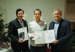 Der versierte und äußerst kompetente Vorarbeiter Roman Schuster wurde von der Firmenleitung der Baufirma Lechner und von Mag. Holger Lang-Zmeck von der Wirtschaftskammer für 25 Jahre Firmentreue geehrt und ihm gebührend gedankt.