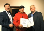 Lukas Kraus, Facharbeiter Hochbau, wurde für 5 Jahre treue Firmenzugehörigkeit bei der Baufirma Lechner in Plank am Kamp geehrt.