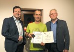 Pavol Sprlák, angelernter Bauarbeiter Hochbau wurde für 10 Jahre Firmentreue bei Baufirma Lechner geehrt.