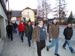 Gemeinsame Wanderung zur Hütte beim Team-Seminar