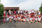 An die 80 Kinder bei der Kinderbaustelle 2019 der Baufirma Lechner